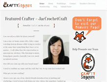 Tablet Screenshot of craftysingapore.com